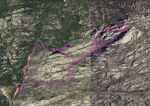 Ortofoto de la ruta
